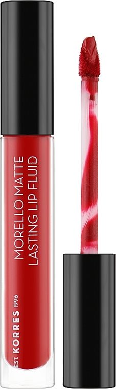 Langanhaltendes und mattierendes Lippenfluid - Korres Morello Matte Lasting Lip Fluid — Bild N1