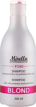 Düfte, Parfümerie und Kosmetik Shampoo für blondes, graues und strapaziertes Haar - Mirella Professional Blond Pink Shampoo