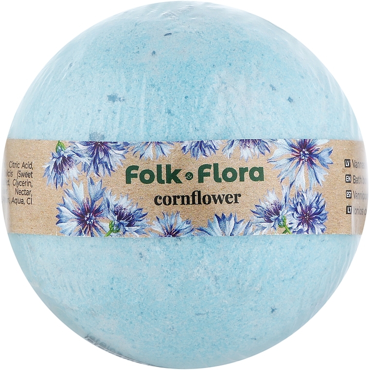 Badebombe Kornblume - Folk&Flora Bath Bombs  — Bild N1