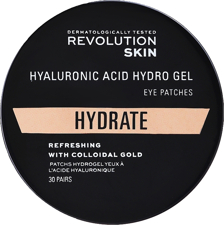 Hydrogelpatches mit kolloidalem Gold - Revolution Skincare Gold Eye Hydrogel Hydrating Eye Patches with Colloidal Gold  — Bild N2