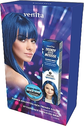 Haarpflegeset - Venita Trendy Brows (Haarmousse 75ml + Augenbrauenseife 25g) — Bild N1