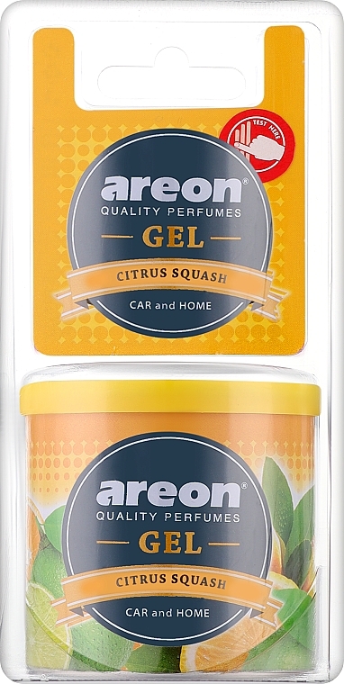 Gel-Lufterfrischer Citrus Squash - Areon Gel Can Blister Citrus Squash — Bild N1