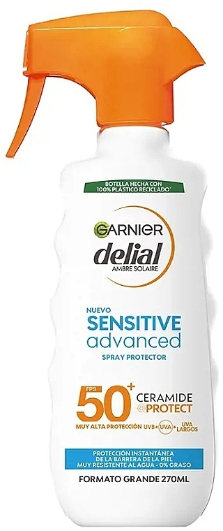 Sonnenschutzspray - Garnier Delial Sensitive Advanced Protector Spray SPF50+ Ceramide Protect — Bild N3