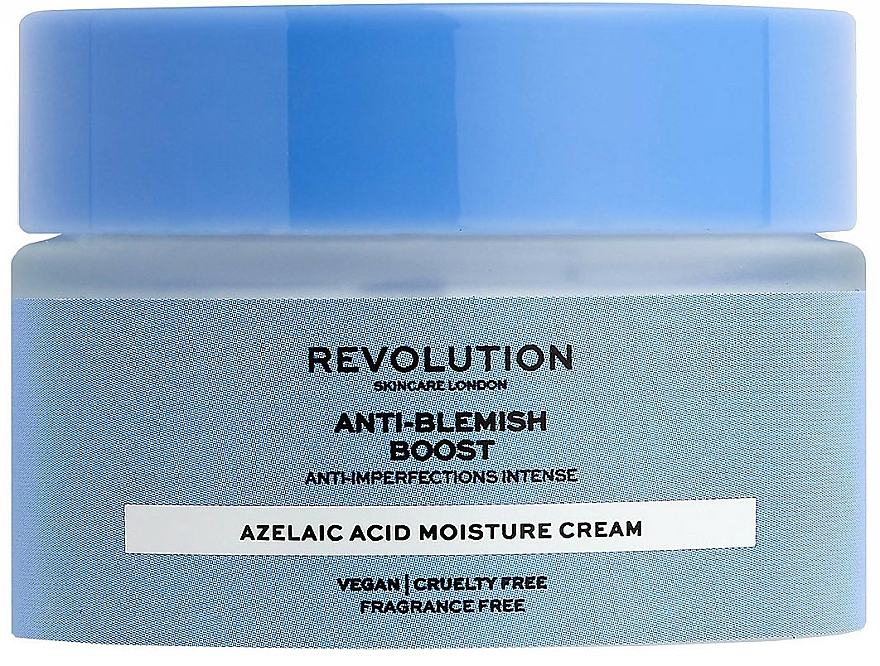 Feuchtigkeitsspendende Gesichtscreme mit Azelainsäure für Problemhaut - Revolution Skincare Anti-Blemish Boost Cream With Azelaic Acid — Bild N1