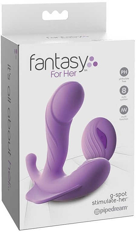 G-Punkt-Vibrator mit Fernsteuerung und Heizfunktion lila  - PipeDream G-Spot Stimulate-Her	 — Bild N2