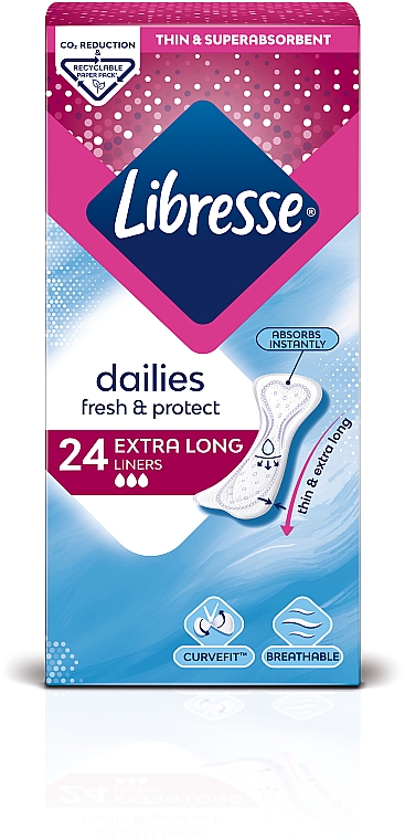 Slipeinlagen 24 St. - Libresse Daily Fresh Extra Long — Bild N2