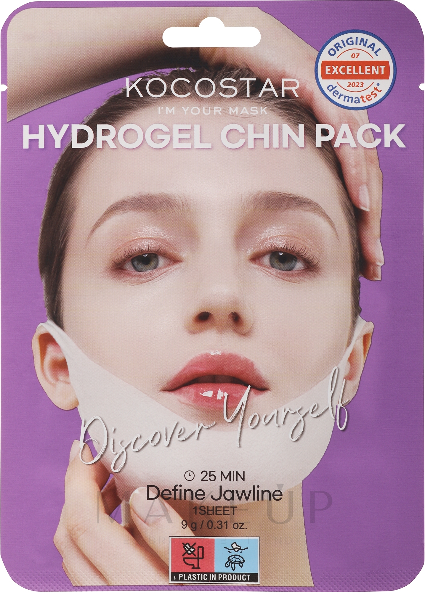 Hydrogel-Kinnmaske mit Lifting-Effekt - Kocostar V Line Hydrogel Chin Pack — Bild 9 g