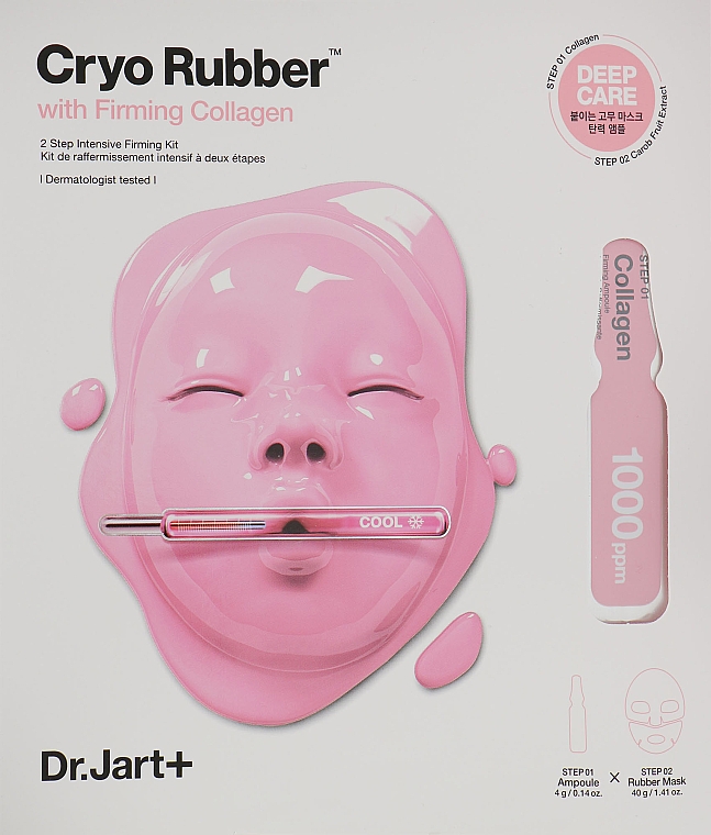 Straffende Gesichtsmaske - Dr. Jart+ Cryo Rubber With Firming Collagen Mask 2 Step Intensive Firming Kit — Bild N1