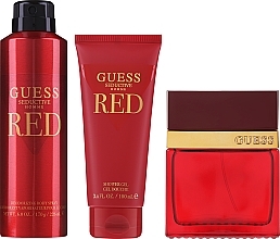 Set (Eau de Toilette 100 ml + Deo 226 ml + Duschgel 200 ml + Kosmetiktasche 1 St.) - Guess Seductive Red Homme — Bild N1