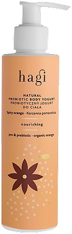 Körperjoghurt - Hagi Natural Probiotic Body Jogurt Spisy Orange — Bild N1