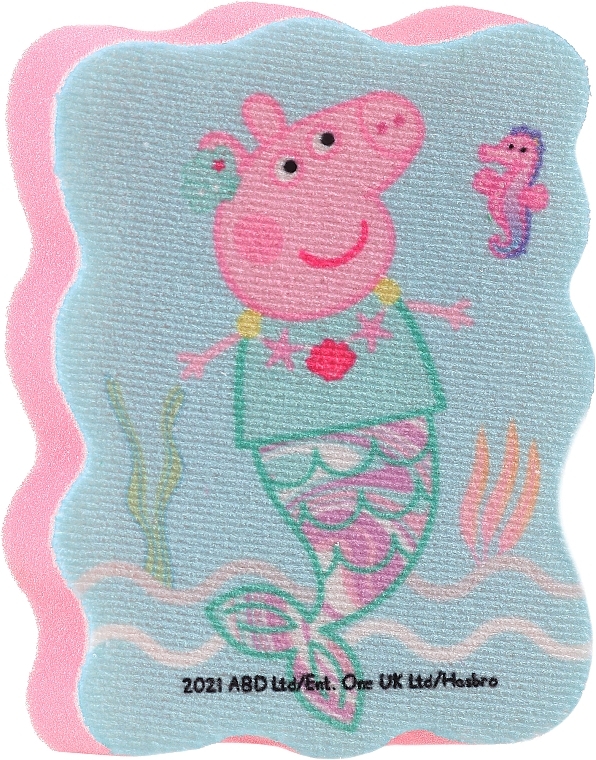 Badeschwamm für Kinder Peppa Pig Peppa Meerjungfrau rosa - Suavipiel Peppa Pig Bath Sponge — Bild N1