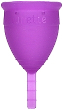 Menstruationstasse Modell 1 lila - Lunette Reusable Menstrual Cup Purple Model 1 — Bild N2