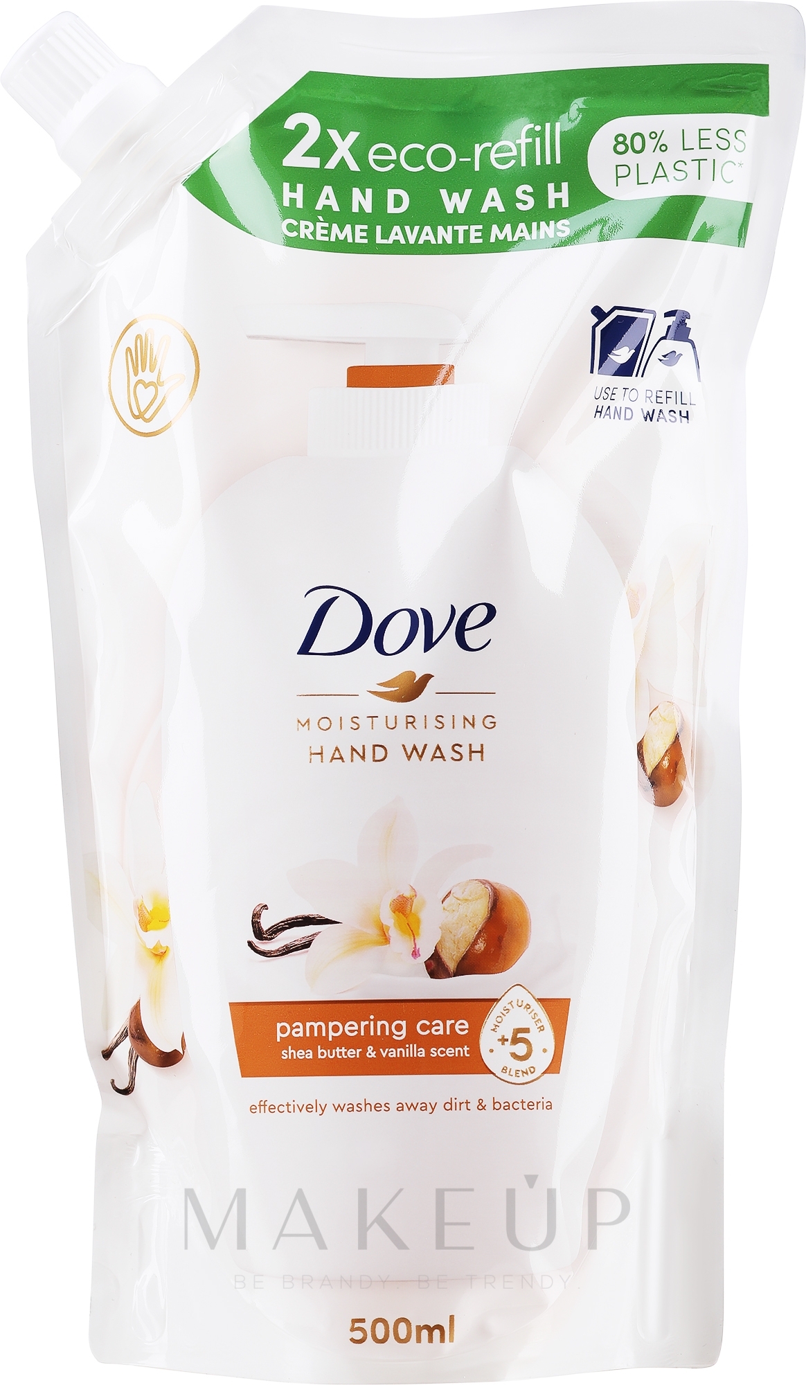 Pflegende Hand-Waschlotion für weiche und gepflegete Hände mit Sheabutter und warmer Vanille - Dove (Refill) — Bild 500 ml