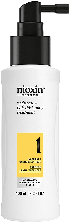 Kopfhautpflege für feines Haar - Nioxin Pro Clinical System 1 Scalp + Hair Thickening Treatment  — Bild N1