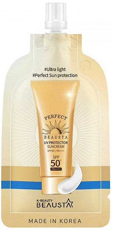Ultra leichte Sonnenschutzcreme für das Gesicht SPF 50+ - Beausta UV Protector Sunscreen SPF50 — Foto N1