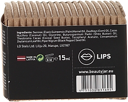 Zuckerpeeling für die Lippen mit schwarzem Pfeffer, Zimt und Kokosbutter - Beauty Jar Lip Zoom Hot Lip Scrub — Bild N3