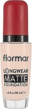 Düfte, Parfümerie und Kosmetik Mattierende Foundation - Flormar Longwear Matte Foundation