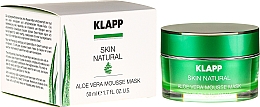 Düfte, Parfümerie und Kosmetik Beruhigende Gesichtsmaske mit Aloe Vera, Jojobaöl und Spirulina - Klapp Skin Natural Aloe Vera Mousse Mask