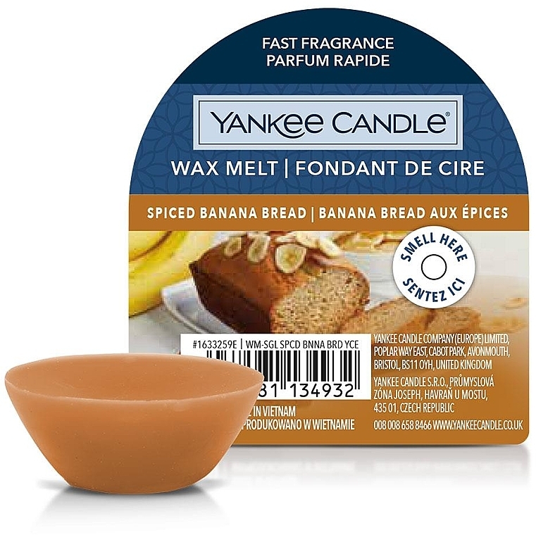 Aromatisches Wachs - Yankee Candle Wax Melt Spiced Banana Bread — Bild N1