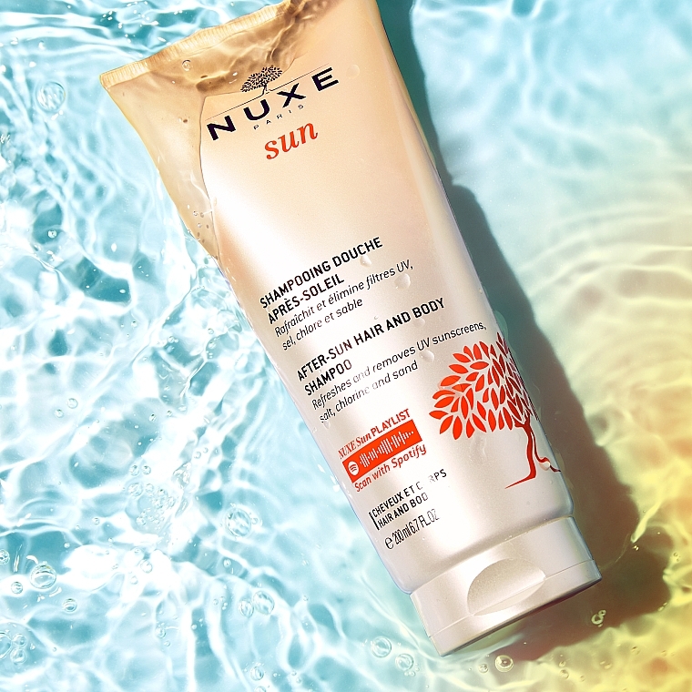 Haar- und Körperpflegeset - Nuxe Sun After-Sun Hair & Body Shampoo DuoPack (Shampoo-Duschgel 2x200ml) — Bild N3