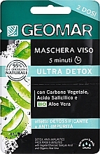 Detox-Gesichtsmaske mit schwarzer Tonerde und Bio Aloe Vera - Geomar Detox Face Mask with Black Clay and Organic Aloe Vera — Bild N1