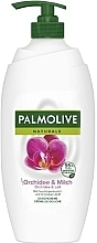 Creme-Duschgel - Palmolive Naturals Orchid&Milk Shower Cream (mit Pumpenspender)  — Bild N1