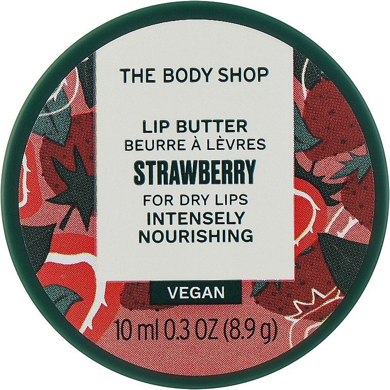 Intensiv pflegendes Öl für trockene Lippen - The Body Shop Strawberry Lip Butter For Dry Lips Intensely Nourishing — Bild N1