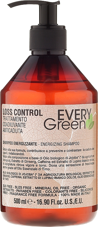 Vitalisierendes Shampoo gegen Haarausfall - EveryGreen Loss Control Energizing Shampoo