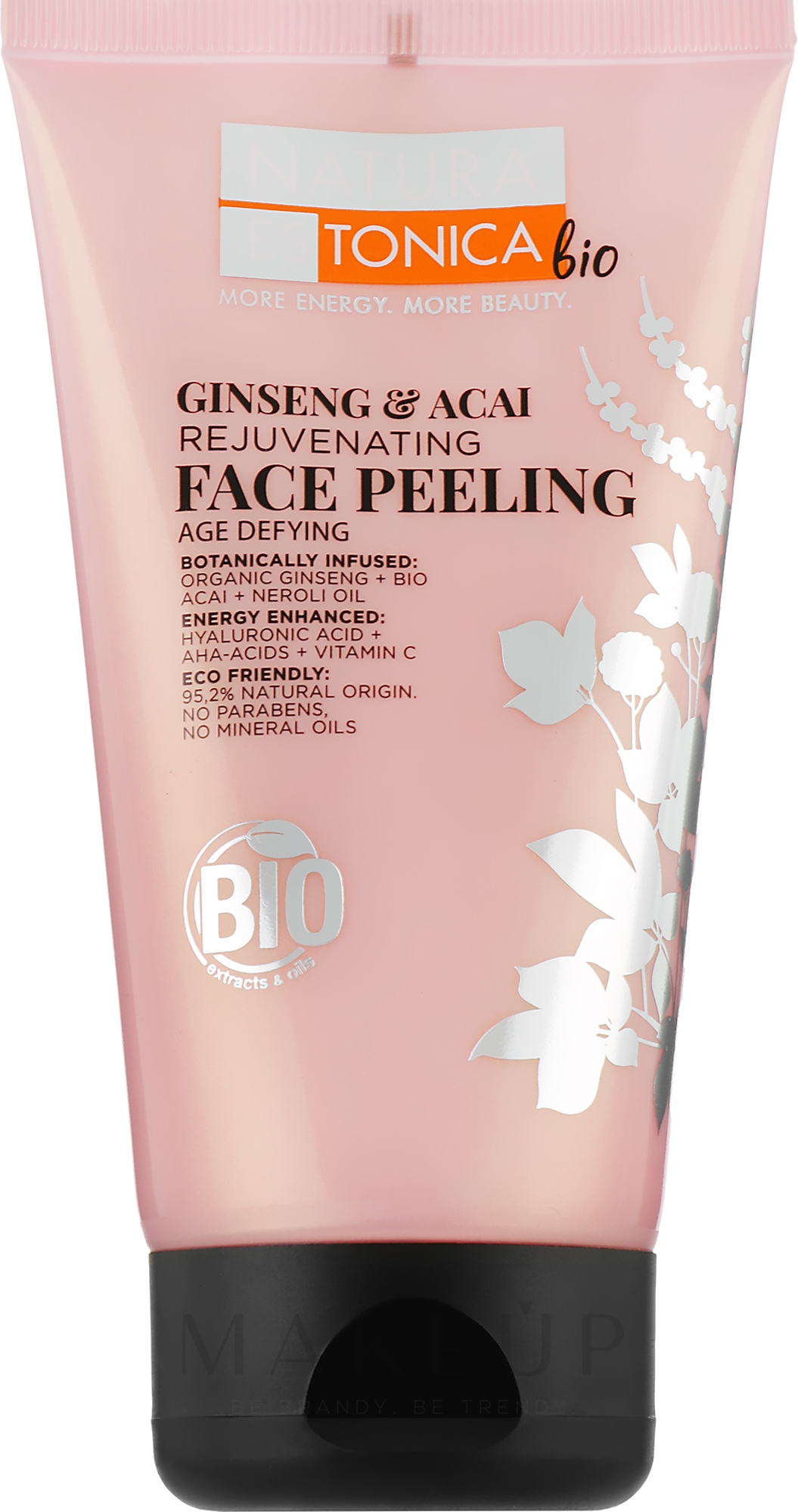 Gesichtspeeling mit Bio Ginseng und Acai - Natura Estonica Ginseng & Acai Face Peeling — Bild 150 ml