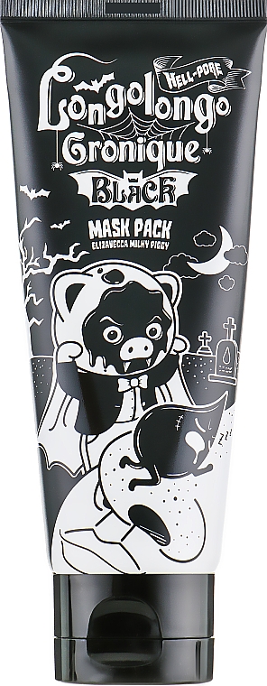 Gesichtsmaske mit Aktivkohle - Elizavecca Milky Piggy Hell Pore Longolongo Gronique Black Mask Pack — Bild N2