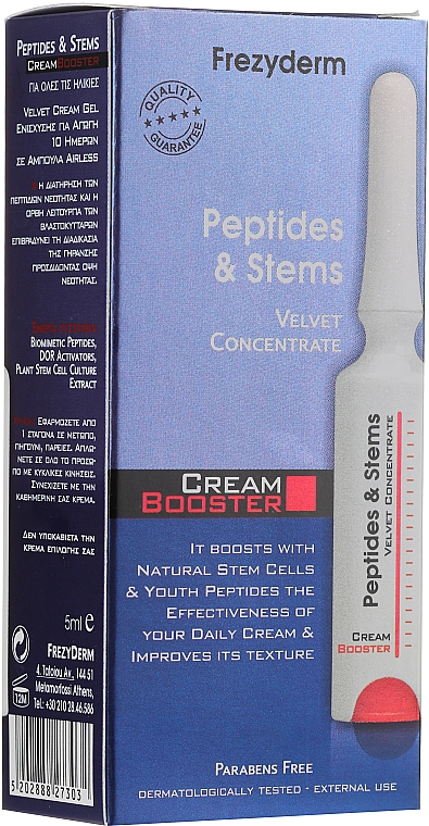Glättender Anti-Falten Gesichtscreme-Booster mit Peptiden und Stammzellen - Frezyderm Peptides & Stems Cream Booster — Bild N2