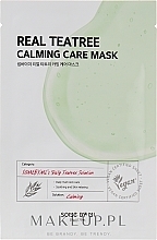 GESCHENK! Beruhigende Gesichtsmaske mit grünem Tee - Some By Mi Real Tea Tree Calming Care Mask  — Bild N1