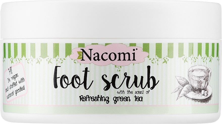 Zucker Fußpeeling mit grünem Tee - Nacomi Sugar Foot Peeling