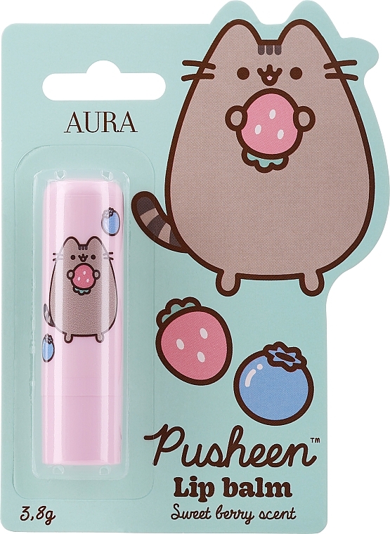 Lippenbalsam mit Beerengeschmack - Aura Cosmetics Pusheen Sweet Berry Scent Lip Balm  — Bild N1