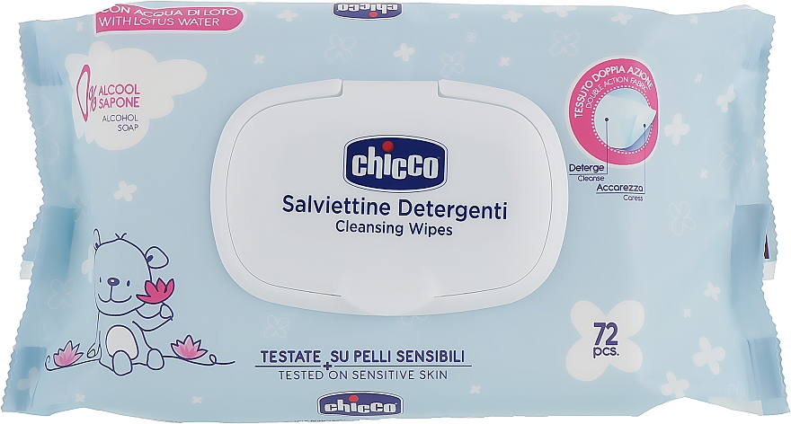 Reinigende Feuchttücher 72 St. - Chicco Baby Moment Soft Cleansing Wipes — Bild N1