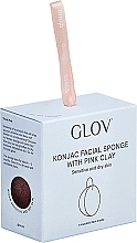 Gesichtsschwamm mit rosem Ton - Glov Konjac Facial Sponge With Pink Clay — Bild N2