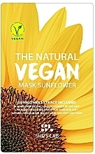 Düfte, Parfümerie und Kosmetik Feuchtigkeitsspendende Tuchmaske für einen frischen Teint mit Sonnenblumenextrakt - She’s Lab The Natural Vegan Mask Sunflower
