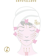 Verjüngender und beruhigender Massagestein für Gesichts- und Dekolleté aus Rosenquarz - Crystallove Rose Quartz Guasha — Bild N2