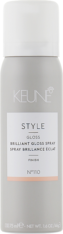 Leichtes Finishing-Spray für einen strahlenden Glanz №110 - Keune Style Brilliant Gloss Spray Travel Size — Bild N1