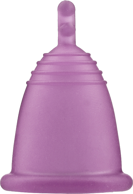 Menstruationstasse Größe M violett - MeLuna Soft Menstrual Cup Stem — Bild N1