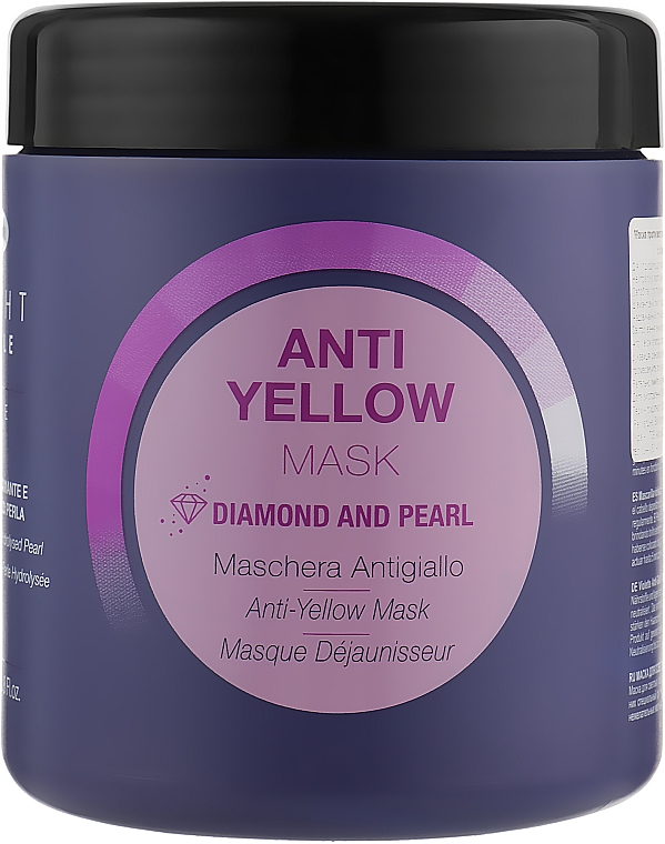 Maske gegen gelbes Haar mit violetten Pigmenten - Lisap Light Scale Anti Yellow Mask — Bild N3