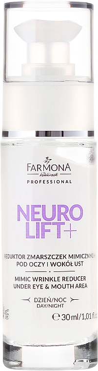 Lotion gegen Mimikfalten im Augen- und Mundbereich mit Neuropeptiden und Hyaluron - Farmona Professional Neuro Lift+ Mimic Wrinkle Reducer — Bild N2