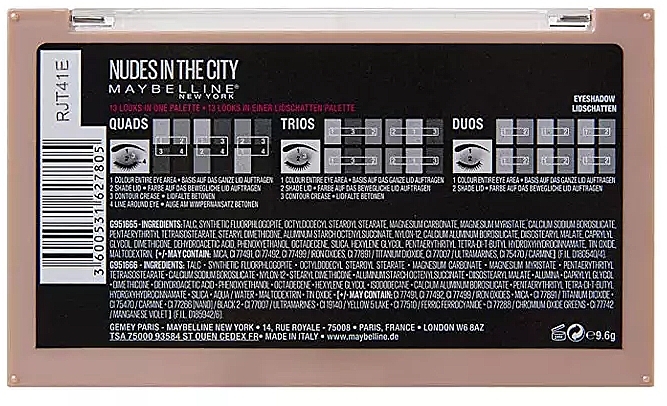 Lidschatten-Palette - Maybelline Nudes In The City — Bild N3