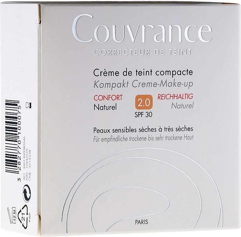 Kompakt-Foundation für trockene Haut SPF 30 - Avene Couvrance SPF 30 — Bild N2
