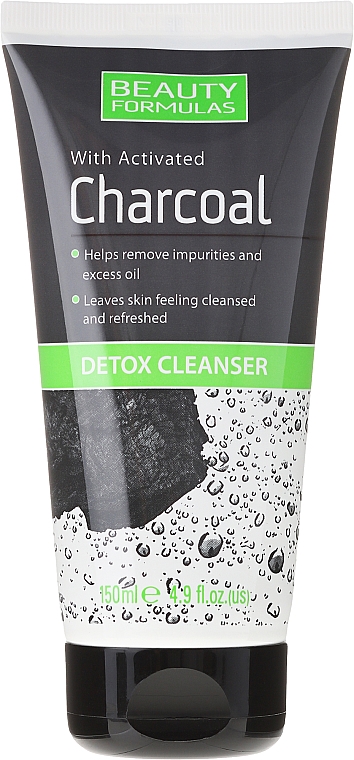 Detox Gesichtsreinigungsgel mit Aktivkohle - Beauty Formulas Charcoal Detox Cleanser