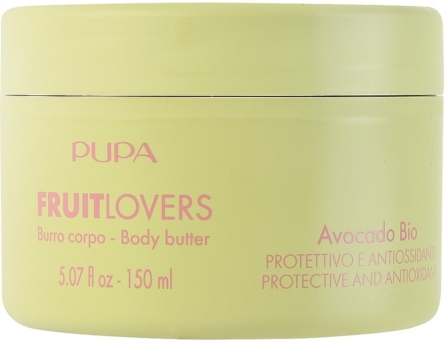 Schützende und antioxidative Körperbutter Bio Avocado - Pupa Fruit Lovers Avocado Bio Body Butter — Bild N1