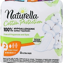 Damenbinden mit Flügeln 12 St. - Naturella Cotton Protection Ultra Normal — Bild N1