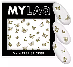 Düfte, Parfümerie und Kosmetik Nagelsticker My Gold Butterfly Sticker - MylaQ My Water Sticker