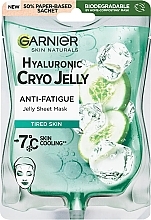 Düfte, Parfümerie und Kosmetik Tuchmaske für das Gesicht mit Hyaluron - Garnier Skin Naturals Hyaluronic Cryo Jelly Sheet Mask