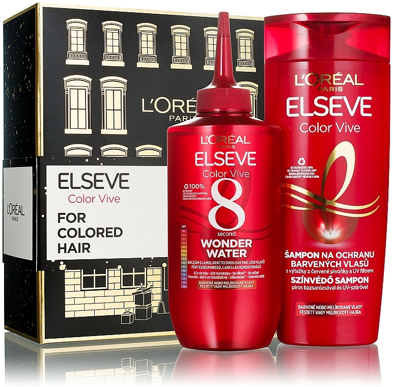 Set - L'Oreal Paris Elseve Color Vive (shm/400ml + cond/200ml) — Bild N1